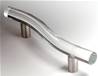X49-060 Curved Cylinder Pull Frosted Crystal