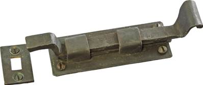 X32-067 Dartington Cupboard Bolt Cranked with Mortice Plate 