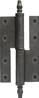 Ferramneta 63-693 Finial Hinge 100 x 65mm Left Hand Antique Black
