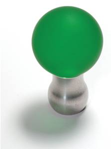 X49-007 Clear Crystal Medium Ball Knob